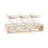 Фото #2 товара Сахарница DKD Home Decor 28 x 10 x 13,5 cm Стеклянный Натуральный Прозрачный 300 ml Боросиликатное стекло