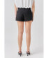 Women's Belted Mini Shorts