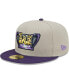 Фото #4 товара Men's Gray Fort Myers Mighty Mussels Authentic Collection Team Alternate 59FIFTY Fitted Hat
