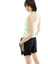 adidas Training Essentials three stripe tank in pastel green