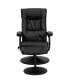 Фото #6 товара Contemporary Multi-Position Recliner & Ottoman W/ Wrapped Base