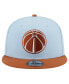 ფოტო #4 პროდუქტის Men's Light Blue/Brown Washington Wizards 2-Tone Color Pack 9Fifty Snapback Hat