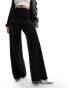 River Island wide leg trouser in black