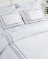 Alden White Embroidered 2-Piece Duvet Cover Set, Twin