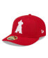 Фото #1 товара Men's Red Los Angeles Angels 2024 Mother's Day Low Profile 59FIFTY Fitted Hat