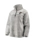 Women's Gray St. Louis Blues Sherpa Quarter-Zip Pullover Jacket