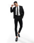 ASOS DESIGN skinny suit jacket in black twill Черный, Chest 36 Regular - фото #4