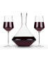 Фото #2 товара Raye Bordeaux Wine Glasses & Decanter, Set of 3