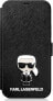 Фото #1 товара Karl Lagerfeld Etui Karl Lagerfeld KLFLBKP12SIKMSBK Apple iPhone 12 mini czarny/black book Saffiano Ikonik Metal