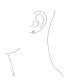 ფოტო #7 პროდუქტის Spiritual Small Religious Kpop CZ Cross Huggie Small Hoop Earrings For Women For Men Pave Cubic Zirconia .925 Sterling Silver