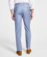 ფოტო #3 პროდუქტის Men's Slim-Fit Wool-Blend Stretch Suit Pants