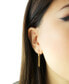 ფოტო #2 პროდუქტის Diamond Bar Front to Back Chain Drop Earrings (1/6 ct. t.w.) in Gold Vermeil, Created for Macy's