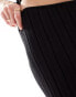 SNDYS knit rib maxi skirt co-ord in black Черный, XS - EU 34 - фото #5