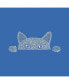 Big Boy's Word Art Long Sleeve T-shirt - Peeking Cat