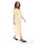 Nobody's Child Evelyn midaxi dress in yellow