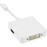 Фото #1 товара InLine Mini DisplayPort to HDMI / DVI / DisplayPort Adapter Cable white