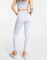 Pieces high waisted seamless leggings co-ord in baby blue