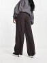 Фото #2 товара COLLUSION pinstripe tailored baggy trousers in brown
