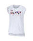 Women's White Atlanta Falcons Greetings From Muscle T-shirt