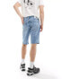 Фото #5 товара Calvin Klein Jeans regular denim shorts in light wash