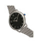 Quartz Abby Collection Silver And Black Stainless Steel Watch 33Mm