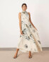 Фото #2 товара ASOS EDITION seam detail midi dress with full skirt in large floral print