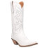 Dingo Out West Embroidered Snip Toe Cowboy Womens White Casual Boots DI920-100 10 - фото #2