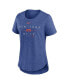 Фото #3 товара Women's Heather Royal New York Mets Knockout Team Stack Tri-Blend T-shirt