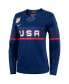 Фото #3 товара Women's Blue Team USA Hockey 2022 Winter Olympics Collection Jersey