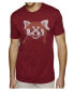 Фото #1 товара Men's Premium Word Art T-shirt - Red Panda