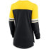 Women's Pittsburgh Steelers Retro Script Performance Tri-Blend Long Sleeve T-Shirt