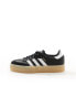 Фото #4 товара adidas Originals Sambae trainers in black and white