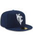 Фото #3 товара Men's Navy Kansas City Royals 2022 City Connect 59FIFTY Fitted Hat