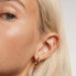 Minimalist gold-plated earrings rings Medium CLOUD Gold AR01-377-U