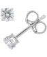 ფოტო #1 პროდუქტის Diamond Stud Earrings (5/8 ct. t.w.) in 14k White Gold