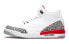 Фото #1 товара Jordan Air Jordan 3 Retro Hall of Fame 中帮 复古篮球鞋 GS 灰白红 / Кроссовки Jordan Air Jordan 398614-116