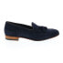 Фото #1 товара Bruno Magli Nilo MB2NILN1 Mens Blue Suede Loafers & Slip Ons Tasseled Shoes