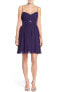 Фото #1 товара Платье Soprano длинное из хифона с планкой в стиле ракетки, фиолетовое.
