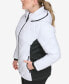 Фото #3 товара Plus Size Hooded Packable Puffer Coat, Created for Macy's