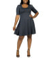 Plus Size Knee Length Dress