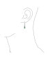 ფოტო #2 პროდუქტის BFF Green Oval Bezel Love Knot Dangle Irish Celtic Earrings For Women Fish Hook Sterling Silver 1.5 Inch Long