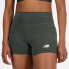 New Balance Women's Linear Heritage Fitted Short Black Size L