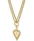 Фото #3 товара Macy's puff Heart Rope-Framed 18" Pendant Necklace in 10k Gold