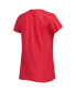 Women's Red Distressed New England Patriots Treasure Frankie T-shirt