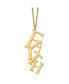 ფოტო #1 პროდუქტის Yellow IP-plated FAITH Pendant Cable Chain Necklace