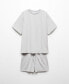ფოტო #9 პროდუქტის Women's Short Two-Piece Cotton Pajamas