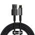 Фото #1 товара Mocny przewód kabel w oplocie USB Iphone Lightning 2.4 A 2 m czarny