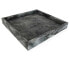 Фото #1 товара Поднос из мрамора adorist декоративный, квадратный темно-серый