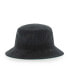 Фото #2 товара Men's Black Philadelphia Eagles Thick Cord Bucket Hat