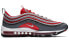 Фото #2 товара Nike Air Max 97 Dark Grey Gym Red 气垫 低帮 跑步鞋 男款 灰红 / Кроссовки Nike Air Max 921826-007